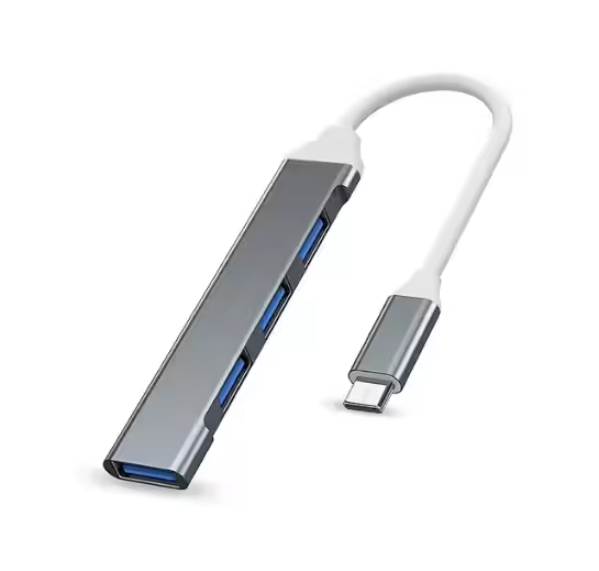 Type-C to USB 4合1 集線器 – 灰色 (換領日期:11月16日 至 30日)