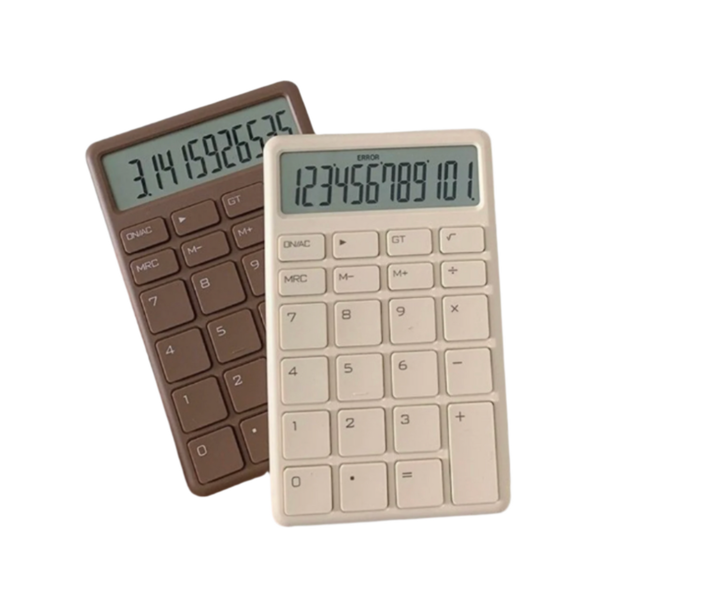 高顏值 Calculator 靜音超薄計算機 (米白色) (換領日期:11月16日 至 30日)