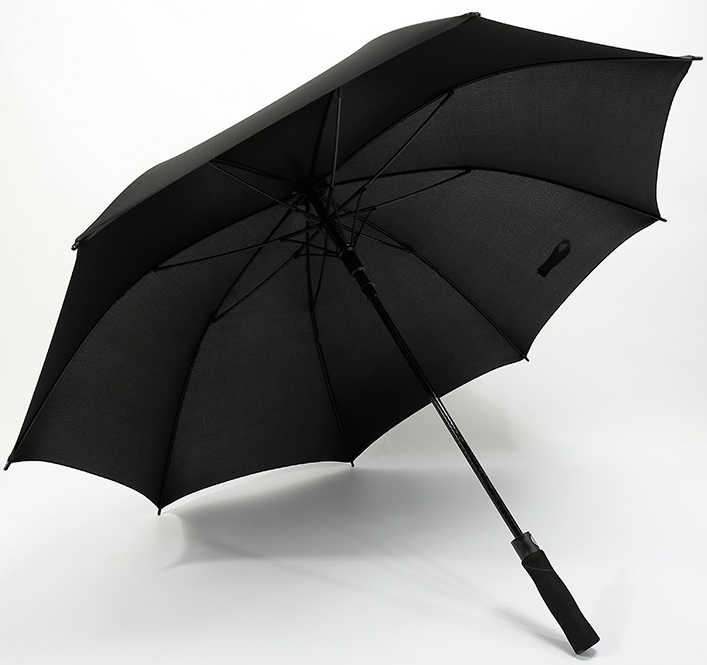 超大雨傘防風自動直傘 - 黑色 (換領日期:11月16日 至 30日)