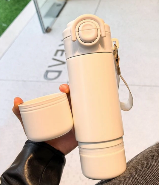 一杯三用保溫杯 420ml - 白色  (換領日期：11月16日 至 30日)