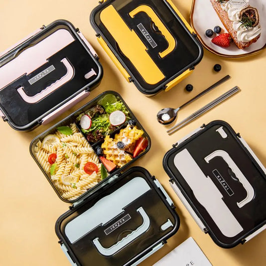 可微波加熱飯盒 - 米色1500ml (附送餐具) (換領日期：9月16日 至 30日)